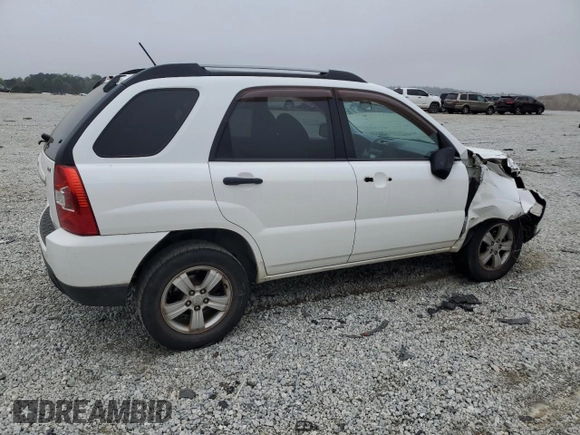 2009 Kia Sportage LX with VIN KNDJF724597575968, listed as a Copart auction lot 51495515 with 164,652 mi miles and Salvage Title. Bid and sale history available at carsss.com. Image 3.
