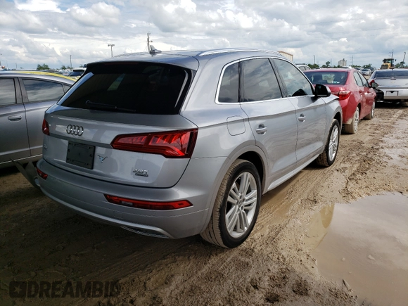2018 Audi Q5 Premium Plus with VIN WA1BNAFYXJ2211168, listed as a Copart auction lot 45930431 with 25,250 mi miles. Bid and sale history available at carsss.com. Image 4.