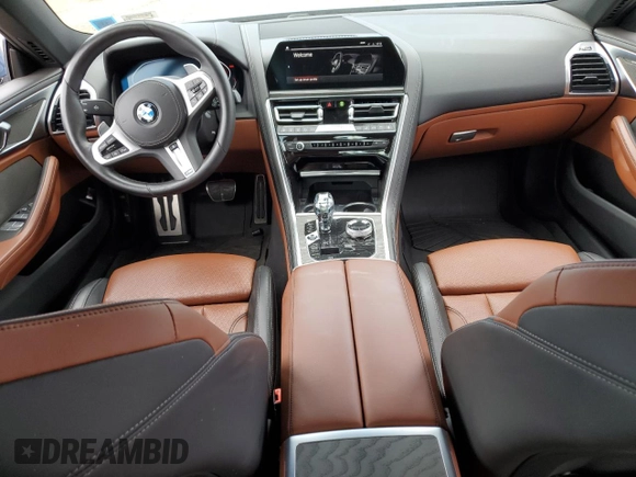 2022 BMW 8 Series 840i with VIN WBAGV4C07NCJ71205, listed as a Copart auction lot 62498374 with 9,531 mi miles and Salvage title. Bid and sale history available at DreamBid. Image 8.