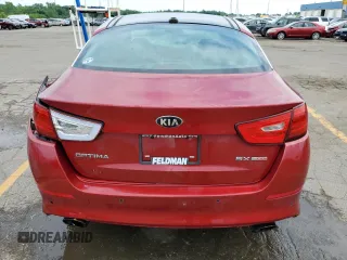 2015 Kia Optima SX Turbo with VIN 5XXGR4A64FG408491, listed as a Copart auction lot 59315544 with 112,518 mi miles and Clean Title. Bid and sale history available at carsss.com. Image 6.