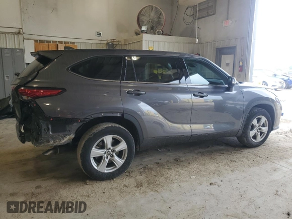 2021 Toyota Highlander L with VIN 5TDZZRAHXMS066838, listed as a Copart auction lot 55137845 with 77,800 mi miles and Salvage title. Bid and sale history available at DreamBid. Image 3.