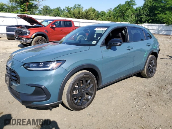 2024 Honda HR-V Sport with VIN 3CZRZ2H50RM749426, listed as a Copart auction lot 61462695 with 17,334 mi miles and Salvage title. Bid and sale history available at DreamBid. Image 1.