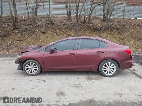 2012 Honda Civic EX with VIN 2HGFB2F83CH543244, listed as a IAAI auction lot 42009226 with 106,175 mi miles and . Bid and sale history available at DreamBid. Image 15.