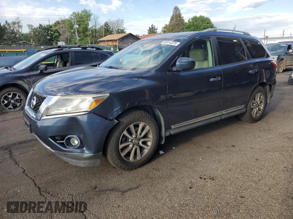 2013 Nissan Pathfinder SV с VIN 5N1AR2MM1DC664200, выставлен на аукционе Copart как лот 60514375 с пробегом 139 652 миль миль и Списание • Salvage title. История ставок и продаж доступна на DreamBid. Изображение 1.