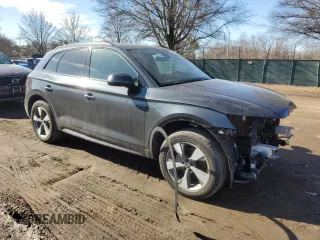 2020 Audi Q5 Premium with VIN WA1ANAFYXL2121727, listed as a Copart auction lot 43209445 with 51,845 mi miles and Salvage Title. Bid and sale history available at carsss.com. Image 4.