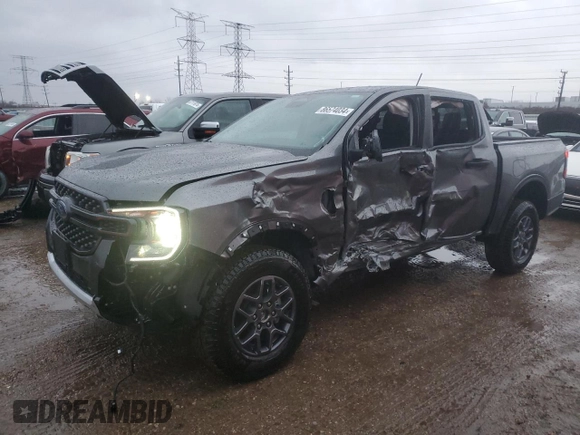 2024 Ford Ranger XLT with VIN 1FTER4HH2RLE53478, listed as a Copart auction lot 86574034 with 504 mi miles and Salvage Title. Bid and sale history available at carsss.com. Image 1.