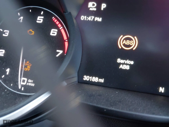 2021 Alfa Romeo Stelvio Ti with VIN ZASPAKBN0M7D18611, listed as a IAAI auction lot 41104626 with 30,188 mi miles. Bid and sale history available at carsss.com. Image 15.
