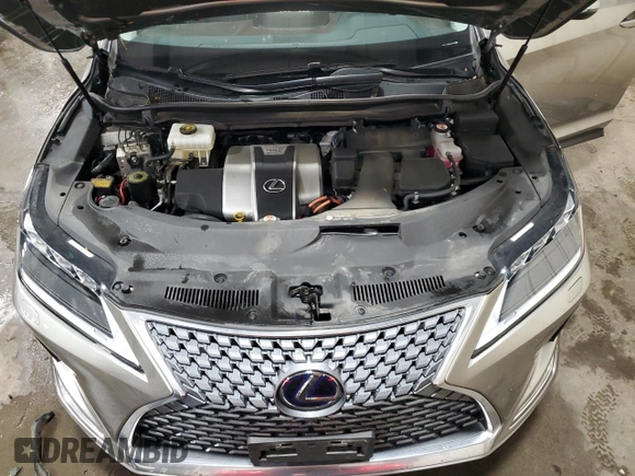 2020 Lexus RX 450h with VIN 2T2JGMDA8LC049608, listed as a Copart auction lot 58068145 with 67,935 mi miles and Salvage title. Bid and sale history available at DreamBid. Image 12.