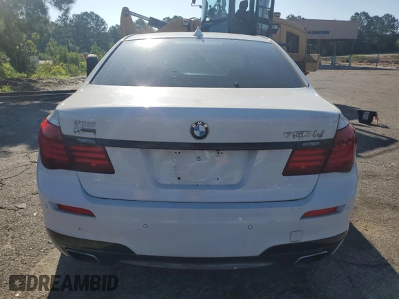2015 BMW 7 Series 750Li xDrive with VIN WBAYF8C50FD655443, listed as a Copart auction lot 61092005 with Not provided miles and Salvage title. Bid and sale history available at DreamBid. Image 6.
