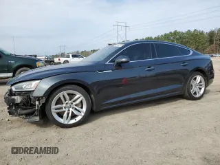 2019 Audi A5 Sportback Premium with VIN WAUANCF53KA023289, listed as a Copart auction lot 45142515 with 96,699 mi miles and Salvage Title. Bid and sale history available at carsss.com. Image 1.