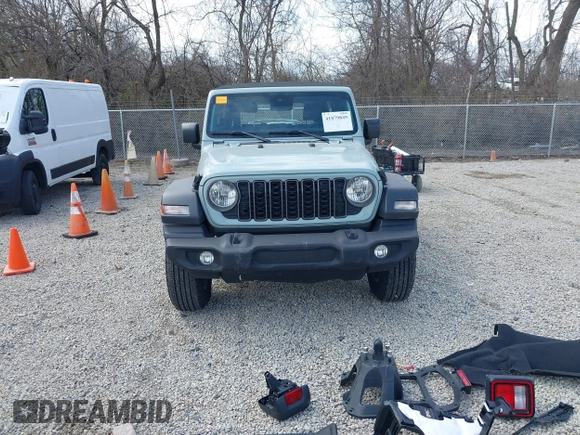 2024 Jeep Wrangler Willys with VIN 1C4PJXDG6RW331770, listed as a IAAI auction lot 41879849 with 6,100 mi miles and . Bid and sale history available at carsss.com. Image 13.