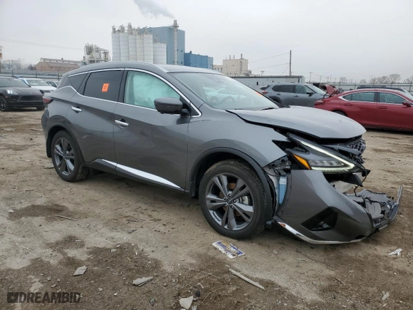 2023 Nissan Murano Platinum with VIN 5N1AZ2DS9PC107019, listed as a Copart auction lot 43552595 with 19,972 mi miles and Salvage Title. Bid and sale history available at carsss.com. Image 4.