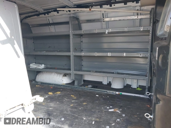 2018 Chevrolet Express Cargo with VIN 1GCWGAFP3J1343798, listed as a IAAI auction lot 40219592 with 121,288 mi miles and . Bid and sale history available at DreamBid. Image 8.