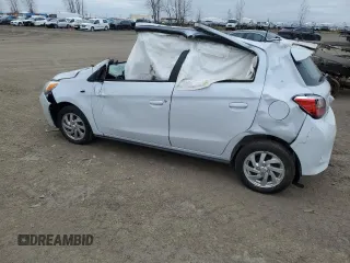 2022 Mitsubishi Mirage ES с VIN ML32AUHJ0NH004765, выставлен на аукционе Copart как лот 56042665 с пробегом Не указан миль и На запчасти • Non repairable. История ставок и продаж доступна на DreamBid. Изображение 2.