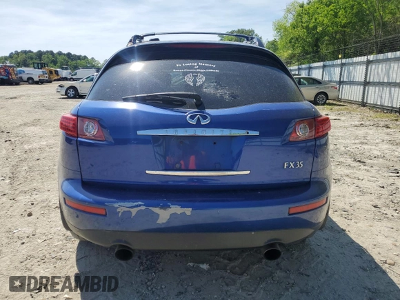 2005 Infiniti FX z VIN JNRAS08W95X216368, wystawiony jako Copart lot #54745065 z przebiegiem 232 897 mil mil oraz Szkoda całkowita • Salvage title. Historia ofert i sprzedaży dostępna na DreamBid. Obrazek 6.