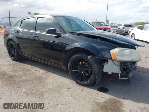 2014 Dodge Avenger SE z VIN 1C3CDZAGXEN130092, wystawiony jako IAAI lot #42216767 z przebiegiem 131 177 mil mil oraz . Historia ofert i sprzedaży dostępna na DreamBid. Obrazek 1.