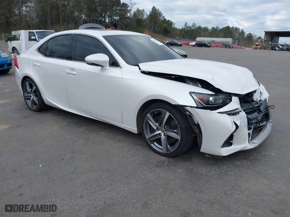 2017 Lexus IS with VIN JTHCM1D20H5023570, listed as a IAAI auction lot 41787304 with 110,134 mi miles. Bid and sale history available at carsss.com. Image 1.