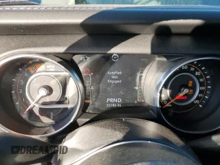 2020 Jeep Wrangler Unlimited Sahara with VIN 1C4HJXEM1LW325049, listed as a Copart auction lot 48429215 with 53,186 mi miles and Salvage Title. Bid and sale history available at carsss.com. Image 9.