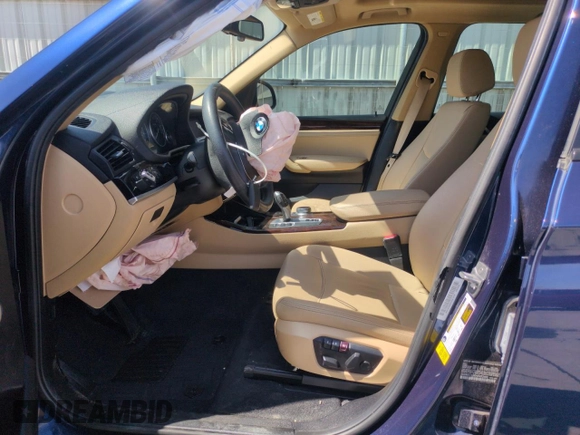2017 BMW X3 sDrive28i with VIN 5UXWZ7C30H0V93495, listed as a Copart auction lot 52865645 with 64,102 mi miles and Salvage Title. Bid and sale history available at carsss.com. Image 7.