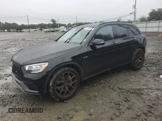 2021 Mercedes-Benz GLC with VIN W1N0G6EB6MF990348, listed as a Copart auction lot 73363074 with 32,084 mi miles and Salvage Title. Bid and sale history available at carsss.com. Image 1.