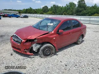 2008 Chevrolet Aveo LS with VIN KL1TD56698B197977, listed as a Copart auction lot 60850925 with Not provided miles and Salvage title. Bid and sale history available at DreamBid. Image 1.