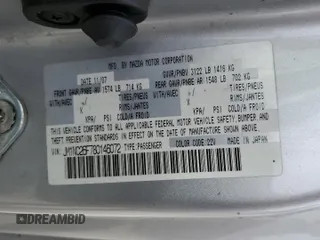 2008 Mazda MX-5 Miata Touring with VIN JM1NC26F780146072, listed as a Copart auction lot 65602695 with 124,607 mi miles and Salvage title. Bid and sale history available at DreamBid. Image 13.