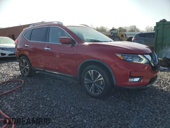 2017 Nissan Rogue SL with VIN JN8AT2MTXHW408272, listed as a Copart auction lot 49271525 with 62,143 mi miles and Salvage Title. Bid and sale history available at DreamBid. Image 4.