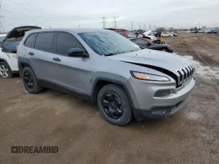 2014 Jeep Cherokee Sport with VIN 1C4PJMAB1EW222943, listed as a Copart auction lot 49293495 with 105,249 mi miles and Salvage Title. Bid and sale history available at carsss.com. Image 4.