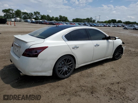 2010 Nissan Maxima SV with VIN 1N4AA5AP8AC852242, listed as a Copart auction lot 57330655 with 143,971 mi miles and Salvage title. Bid and sale history available at DreamBid. Image 3.