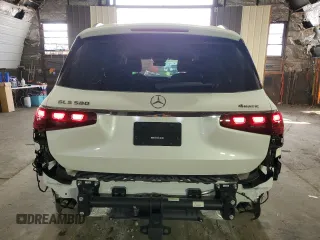 2024 Mercedes-Benz GLS 580 z VIN 4JGFF8FE6RB133451, wystawiony jako Copart lot #53698435 z przebiegiem 6517 mil mil oraz Szkody całkowita. Historia ofert i sprzedaży dostępna na DreamBid. Obrazek 6.