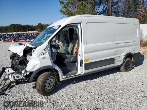 2019 Ford Transit z VIN 1FTYE2CMXKKB50333, wystawiony jako Copart lot #43558715 z przebiegiem Nie podano mil oraz Czysty tytuł • Clean title. Historia ofert i sprzedaży dostępna na DreamBid. Obrazek 1.