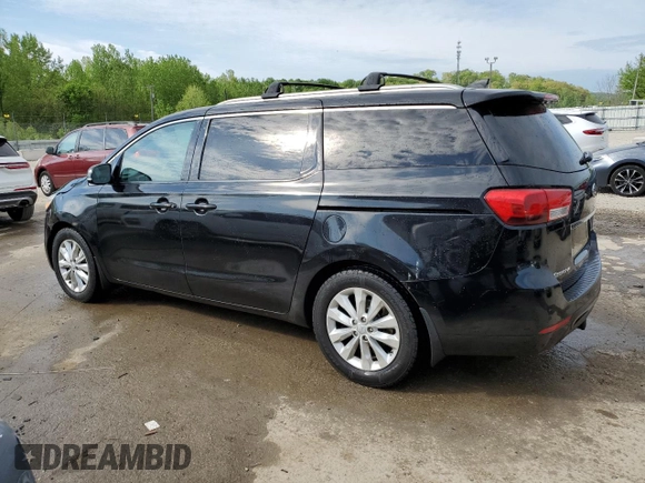 2016 Kia Sedona SX with VIN KNDMC5C1XG6113634, listed as a Copart auction lot 54130725 with 105,278 mi miles and Salvage Title. Bid and sale history available at carsss.com. Image 2.