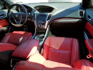 2018 Acura TLX w/A-SPEC Pkg with VIN 19UUB3F62JA005514, listed as a Copart auction lot 48353655 with 0 mi miles and Salvage Title. Bid and sale history available at carsss.com. Image 8.