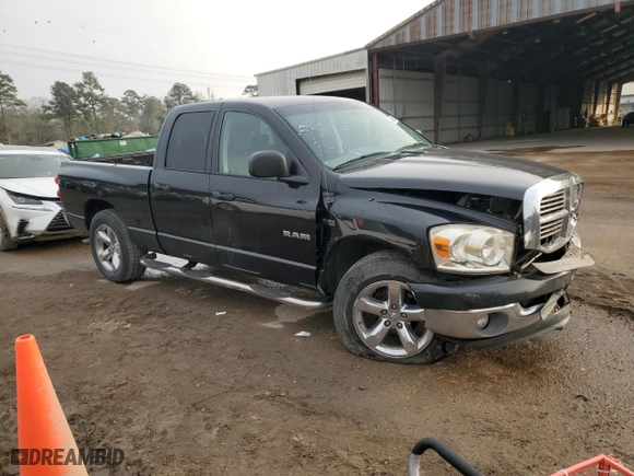 2008 Dodge Ram 1500 SLT with VIN 1D7HA18248S562839, listed as a Copart auction lot 44955615 with 167,119 mi miles and Salvage Title. Bid and sale history available at carsss.com. Image 4.