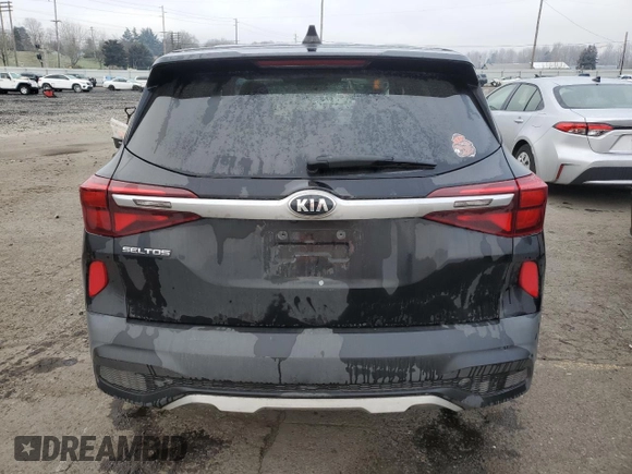 2021 Kia Seltos LX with VIN KNDEPCAA3M7094589, listed as a Copart auction lot 43071275 with 51,213 mi miles and Salvage Title. Bid and sale history available at carsss.com. Image 6.