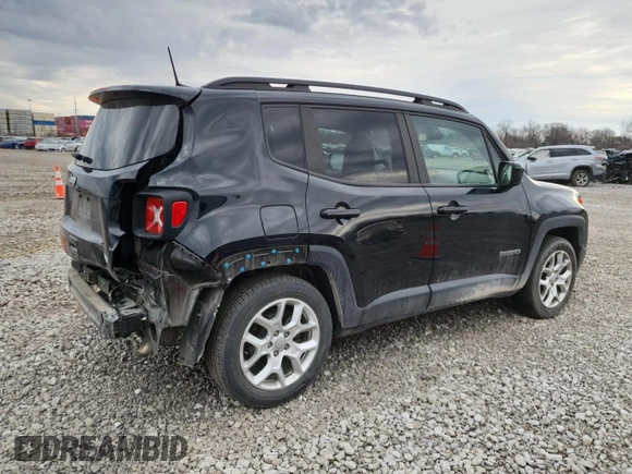 2018 Jeep Renegade Latitude with VIN ZACCJABB6JPH79379, listed as a Copart auction lot 50991485 with 83,305 mi miles and Salvage Title. Bid and sale history available at carsss.com. Image 3.