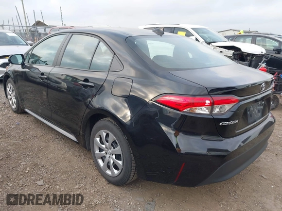 2023 Toyota Corolla LE with VIN 5YFB4MDE0PP067417, listed as a IAAI auction lot 42144017 with 51,652 mi miles. Bid and sale history available at carsss.com. Image 3.