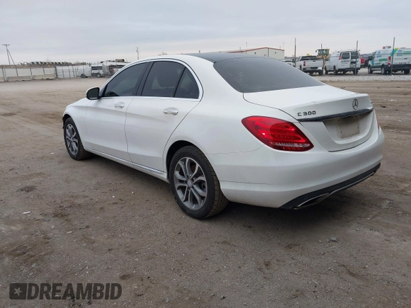2017 Mercedes-Benz C 300 with VIN 55SWF4KB0HU205862, listed as a IAAI auction lot 41293902 with 110,854 mi miles and . Bid and sale history available at DreamBid. Image 3.