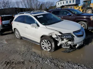 2018 Acura RDX w/Technology Pkg with VIN 5J8TB4H53JL009727, listed as a Copart auction lot 47207775 with 0 mi miles and Salvage Title. Bid and sale history available at carsss.com. Image 4.