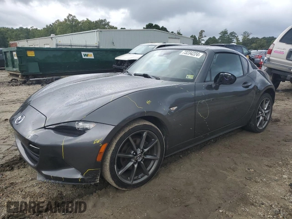 2019 Mazda MX-5 Miata RF Grand Touring with VIN JM1NDAM77K0301780, listed as a Copart auction lot 73234224 with 83,602 mi miles and Salvage Title. Bid and sale history available at carsss.com. Image 1.