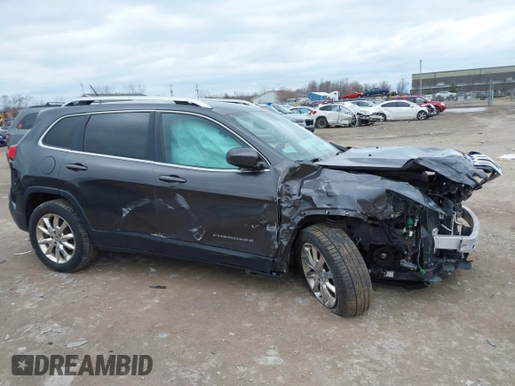 2015 Jeep Cherokee Limited with VIN 1C4PJMDS5FW587879, listed as a IAAI auction lot 41864622 with 143,843 mi miles. Bid and sale history available at carsss.com. Image 14.