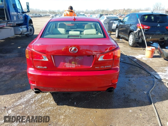2009 Lexus IS 250 with VIN JTHCK262295031275, listed as a IAAI auction lot 41976845 with 264,375 mi miles and . Bid and sale history available at carsss.com. Image 16.