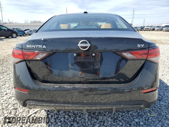 2024 Nissan Sentra SV with VIN 3N1AB8CV6RY387664, listed as a Copart auction lot 50213565 with 1,757 mi miles and Salvage Title. Bid and sale history available at DreamBid. Image 6.