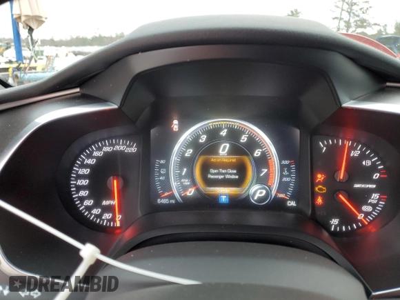 2019 Chevrolet Corvette Z06 2LZ with VIN 1G1YS2D68K5605762, listed as a Copart auction lot 85744714 with 6,485 mi miles and Salvage Title. Bid and sale history available at carsss.com. Image 9.