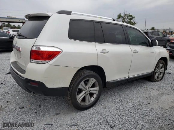 2013 Toyota Highlander Limited with VIN 5TDYK3EH1DS112922, listed as a Copart auction lot 51876665 with 122,583 mi miles and Salvage Title. Bid and sale history available at carsss.com. Image 3.