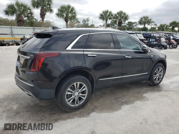 2021 Cadillac XT5 FWD Premium Luxury with VIN 1GYKNCRS0MZ173433, listed as a Copart auction lot 45818175 with Not Provided miles and Non Repairable. Bid and sale history available at carsss.com. Image 3.
