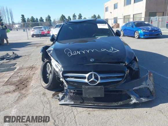 2021 Mercedes-Benz C 300 with VIN W1KWF8DB1MR645573, listed as a IAAI auction lot 41756047 with Not provided miles and . Bid and sale history available at DreamBid. Image 6.