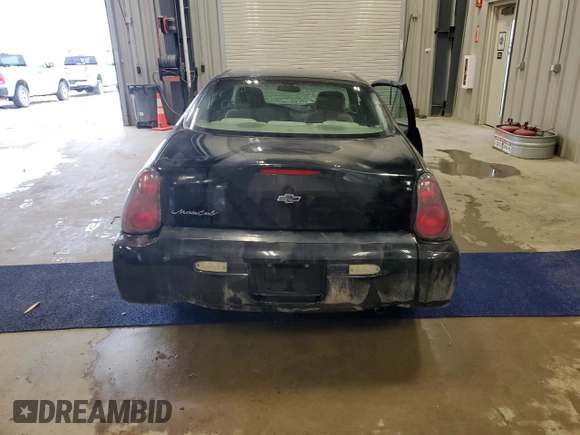 2005 Chevrolet Monte Carlo LS with VIN 2G1WW12E759124960, listed as a Copart auction lot 46934325 with 0 mi miles and Clean Title. Bid and sale history available at carsss.com. Image 6.