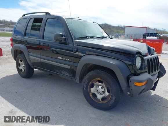 2003 Jeep Liberty Sport with VIN 1J4GL48KX3W530569, listed as a IAAI auction lot 41857397 with 172,303 mi miles. Bid and sale history available at carsss.com. Image 1.
