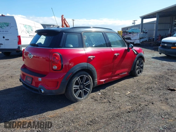 2015 MINI Countryman S with VIN WMWZC3C52FWT05204, listed as a IAAI auction lot 41492775 with 80,785 mi miles and . Bid and sale history available at DreamBid. Image 4.